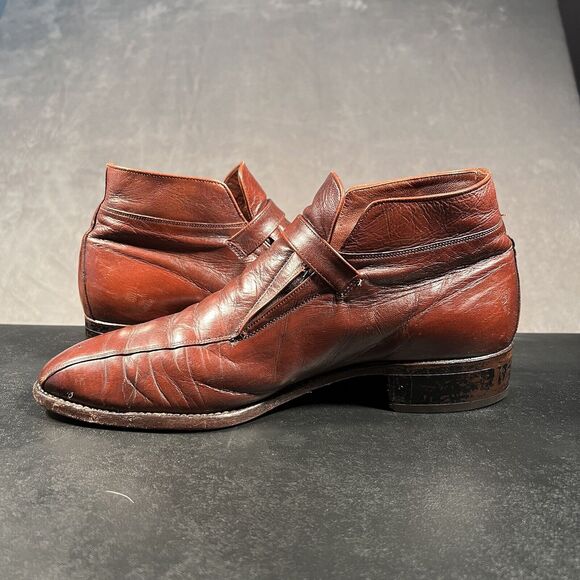 Florsheim Monk Strap Leather Shoes Men\'s 10.5 C Chesnut Brown Leather Dress main image 7